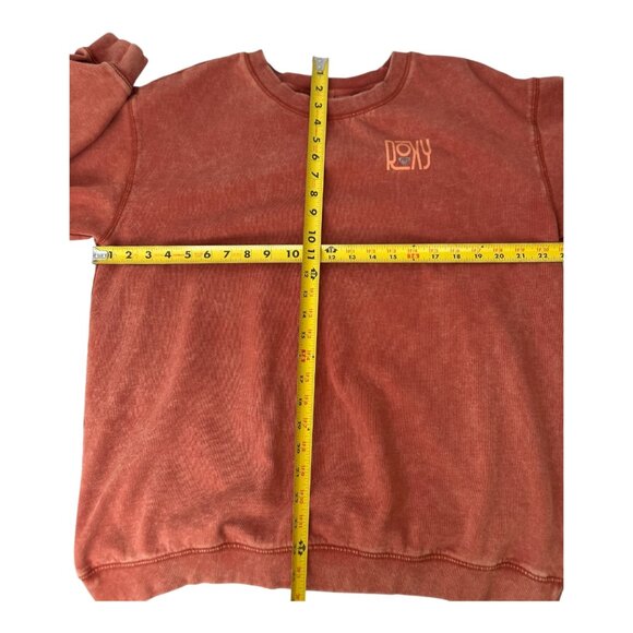 ROXY True Story Women's XXL Crewneck Sweatshirt | Orange | Outdoor Surf Beach - Picture 7 of 7